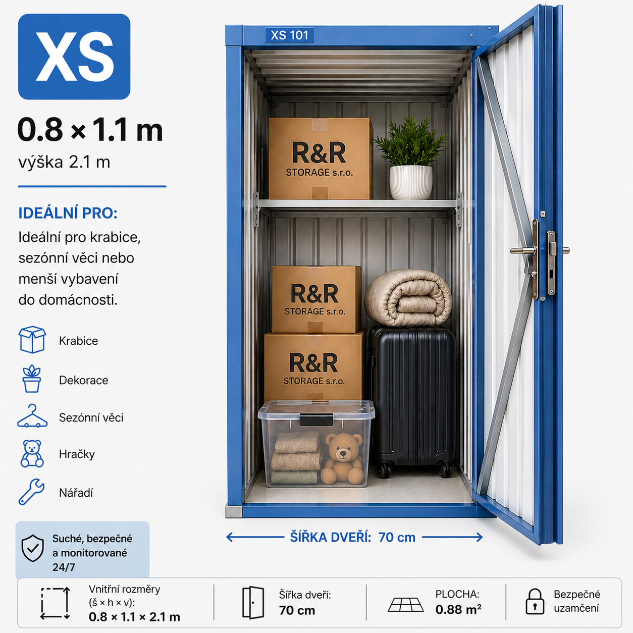Skladová kóje XS